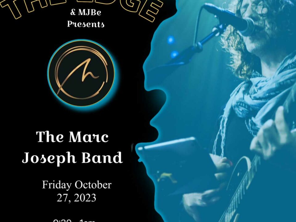 Marc Joseph Band October 27 live at the Edge in Ajax Ontario show poster